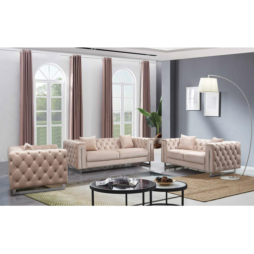 101024 Leather or Fabric Sofa Set - Isingtec