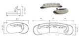 10109 Mặt cắt sofa da hoặc vải 