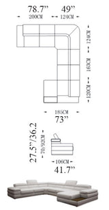 101530B Mặt cắt sofa da hoặc vải