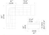 101578 Mặt cắt sofa da hoặc vải