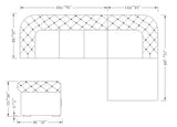 102120 Mặt cắt sofa da hoặc vải