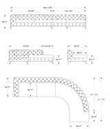 102179 Mặt cắt sofa da hoặc vải