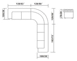 102220B Mặt cắt sofa da hoặc vải
