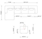 1023105A Mặt cắt sofa da hoặc vải 