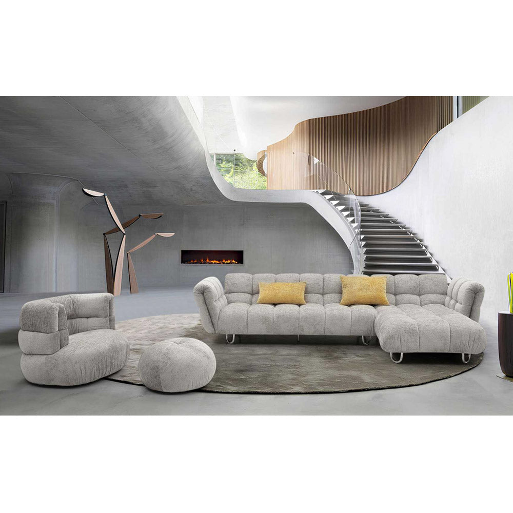 1023106 Leather or Fabric Sofa Sectional - Isingtec