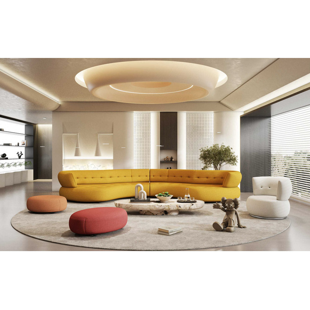1023130 Leather or Fabric Sofa Sectional - Isingtec