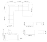 103130 Mặt cắt sofa da hoặc vải 