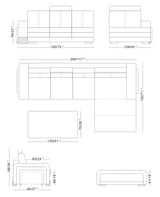 103131 Mặt cắt sofa da hoặc vải 