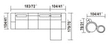 104085 Mặt cắt sofa da hoặc vải