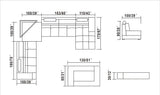 105005D Mặt cắt sofa da hoặc vải