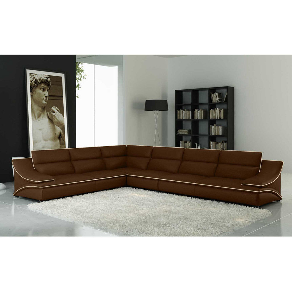 105076C Sofa da hoặc vải mặt cắt