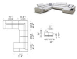 105106 Mặt cắt sofa da hoặc vải 