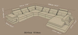 106122 Mặt cắt sofa da hoặc vải 