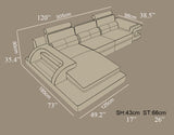 106122B Mặt cắt sofa da hoặc vải