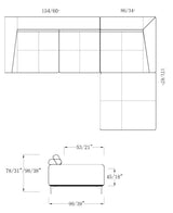 Mặt cắt sofa da hoặc vải 10950H