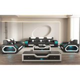 109916A Bộ Sofa Da Hoặc Vải 