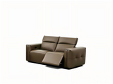 MI-122500 Italian Leather Sofa Set - 2 Pcs - Brown