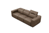 MI-122500 Italian Leather Sofa Set - 2 Pcs - Brown