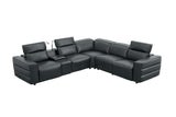 MI-122520 Italian Leather Sofa Sectional - 6Pcs - (3 POWERS)