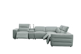 MI-122520 Italian Leather Sofa Sectional - 6Pcs - (3 POWERS)
