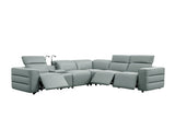MI-122520 Italian Leather Sofa Sectional - 6Pcs - (3 POWERS)