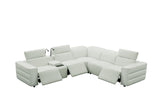 MI-122520 Italian Leather Sofa Sectional - 6Pcs - (3 POWERS)