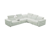 MI-122520 Italian Leather Sofa Sectional - 6Pcs - (3 POWERS)