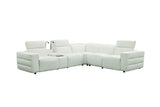 MI-122520 Italian Leather Sofa Sectional - 6Pcs - (3 POWERS)