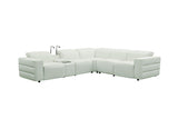 MI-122520 Italian Leather Sofa Sectional - 6Pcs - (3 POWERS)