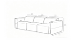 MI-122500 Italian Leather Sofa Set - 2 Pcs - Brown