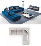 Sofa da Ý Estro Spazio Mặt cắt 