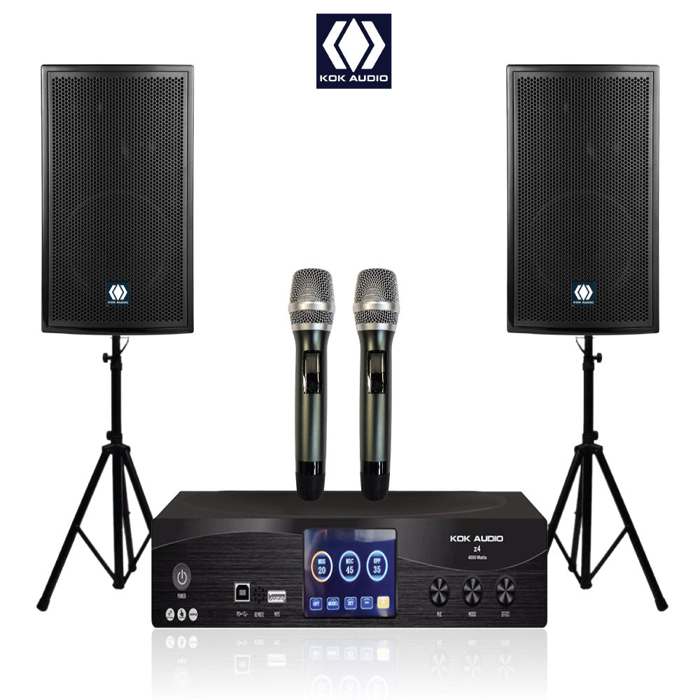 Gói Karaoke KoK Audio Spot 4000 Watt - Đen 