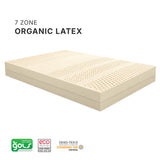 12-Inch Kim Sơn Organic Latex Super Firm Mattress Topper with a Zippered Organic Cotton