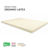 3" Kim Sơn Oraganic Latex Super Firm Mattress Topper with a Zippered Organic Cotton Cover