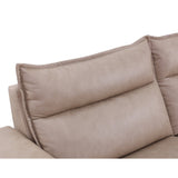 MI-121235 Italian Leather Sofa Sectional - 5Pcs