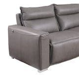 MI-121235 Italian Leather Sofa Sectional - 5Pcs