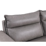 MI-121235 Italian Leather Sofa Sectional - 5Pcs