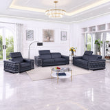 MI-121250 Italian Leather Sofa Set