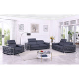 MI-121250 Italian Leather Sofa Set