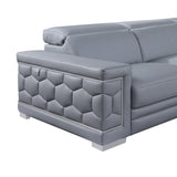 MI-121255 Italian Leather Sofa Sectional - 4Pcs