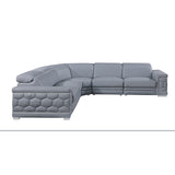 MI-121255 Italian Leather Sofa Sectional - 4Pcs