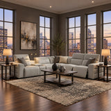 MI-122520 Italian Leather Sofa Sectional - 6Pcs - (3 POWERS)