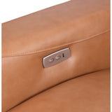 MI-121235 Italian Leather Sofa Sectional - 5Pcs