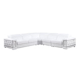 MI-121255 Italian Leather Sofa Sectional - 4Pcs