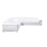 MI-121255 Italian Leather Sofa Sectional - 4Pcs