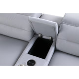 MI-121260 Italian Leather Sofa Sectional - 6Pcs