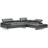 Mia - Sofa Da Deltasalotti Italia Mặt Cắt 