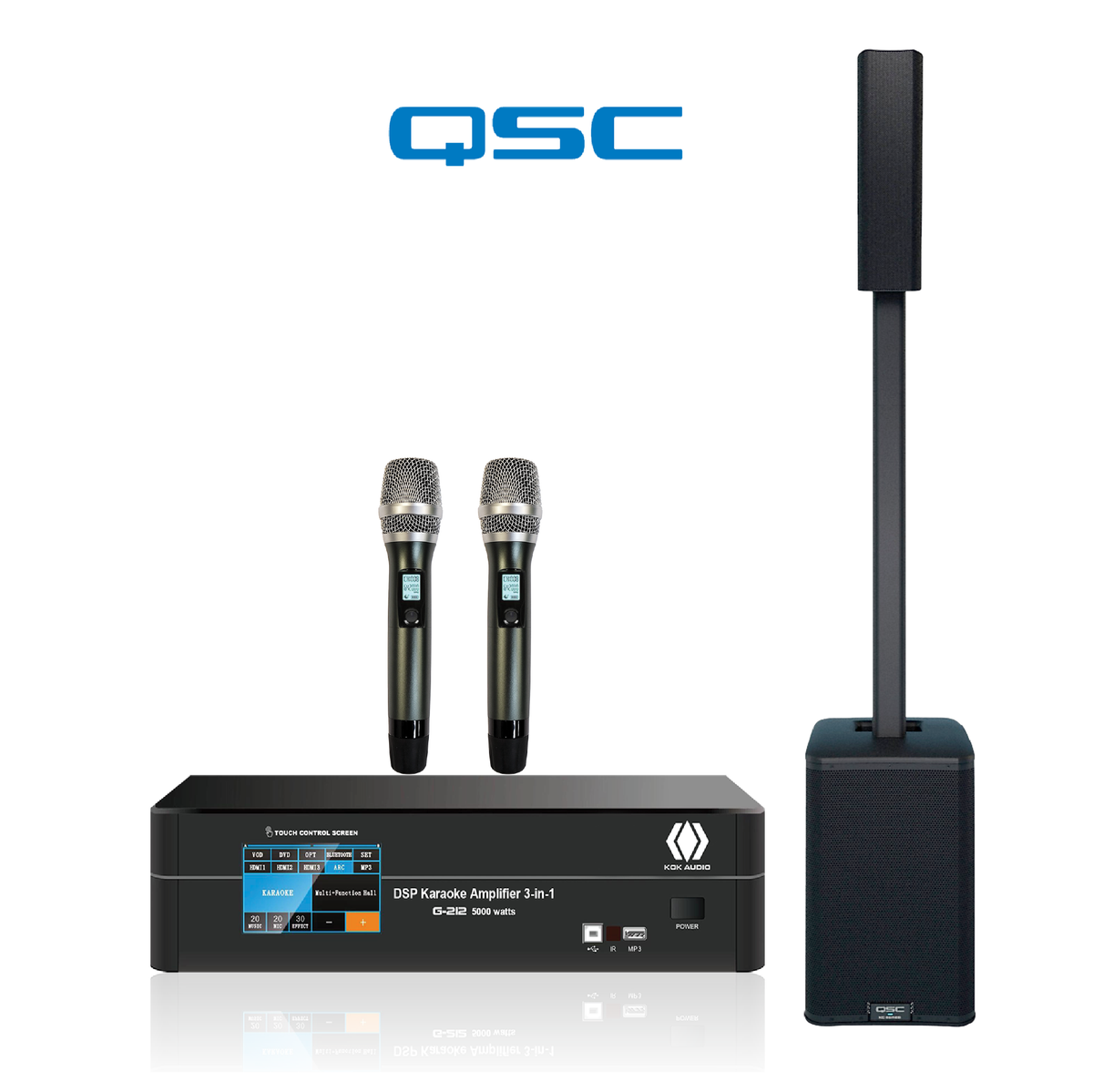 QSC KC12 + G212 Karaoke Package