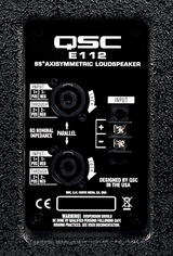 QSC E112-BK 12" 2-Way Passive Loudspeaker - Isingtec